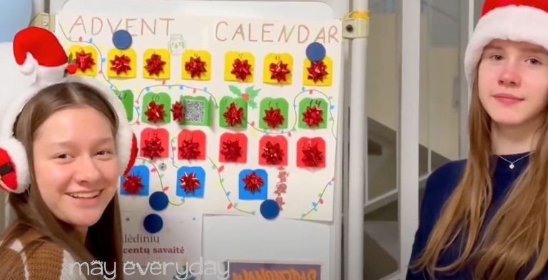 Advento kalendorius 3 savaite
