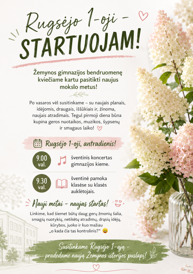 kvietimas 2026-09-01
